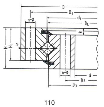 Single-Row Crossed Roller Slewing Bearing (Standard Series 11)