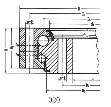 Double-Row Ball Slewing Bearing (Standard 02 Series)