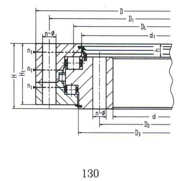 Three-Row Roller Slewing Bearing (Standard 13 Series)